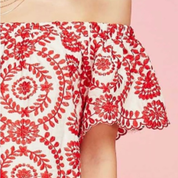 Red and White Romper (no tags but never worn) - Picture 3 of 6